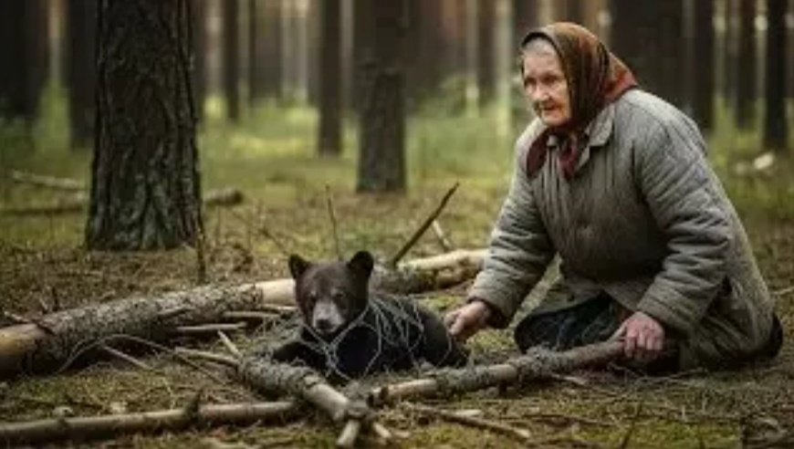 Баб Анфиса спасла в лесу медвежонка. А что произошло дальше поразило всех до глубины души