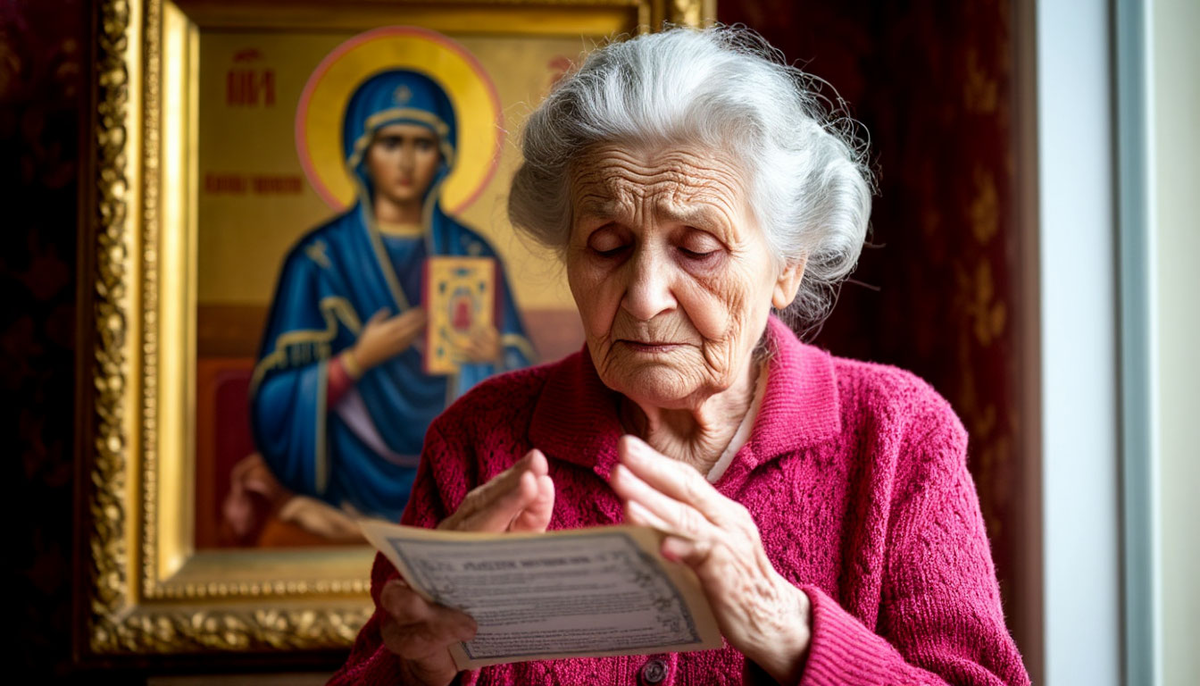 Сильно огорчилась старушка ,и со смирением произнесла: "Что ж, давай помолимся Святителю Николаю, попросим его о помощи. 