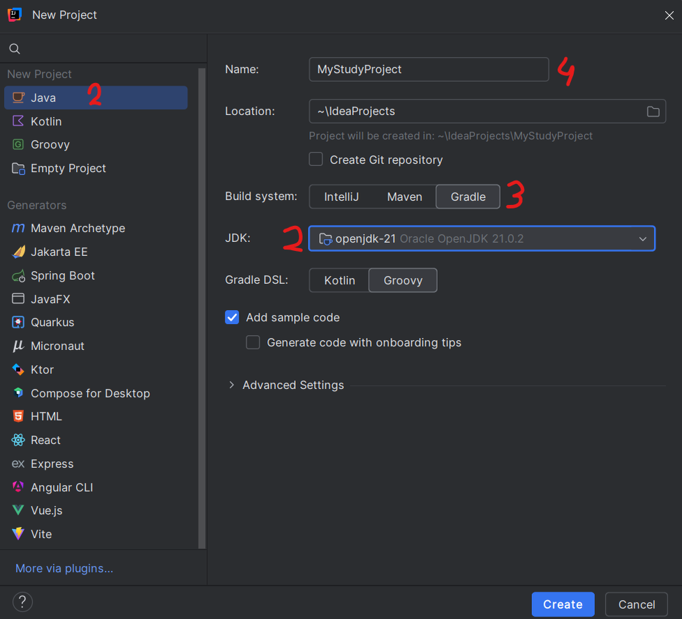 Цифры это шаги которые описаны выше. Заранее извиняюсь весь курс будут такие каракули)