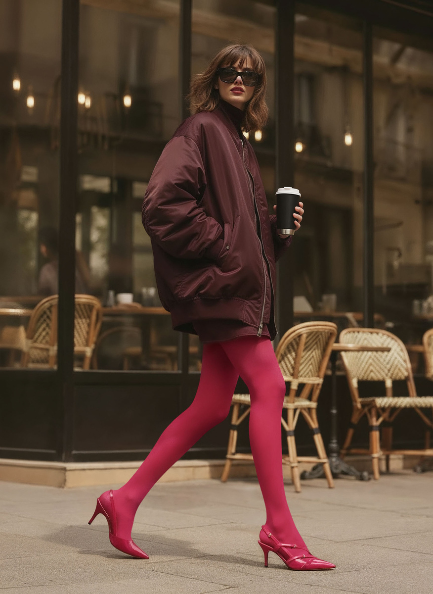 ягодные колготки MiNiMi Multifibra Colors 70 den