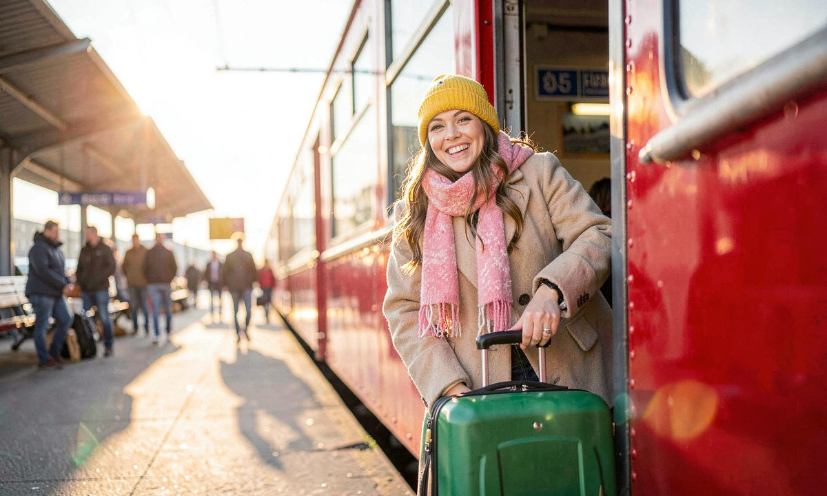 В большое путешествие нужно много вещей. Лучше заранее купить хороший надёжный чемодан на колёсах — так будет проще передвигаться