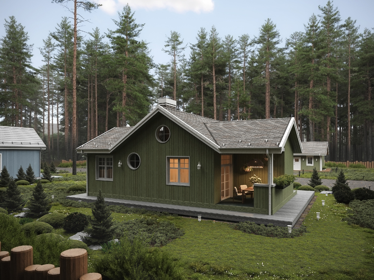 3Д Визуализация проекта "Карелия 80"