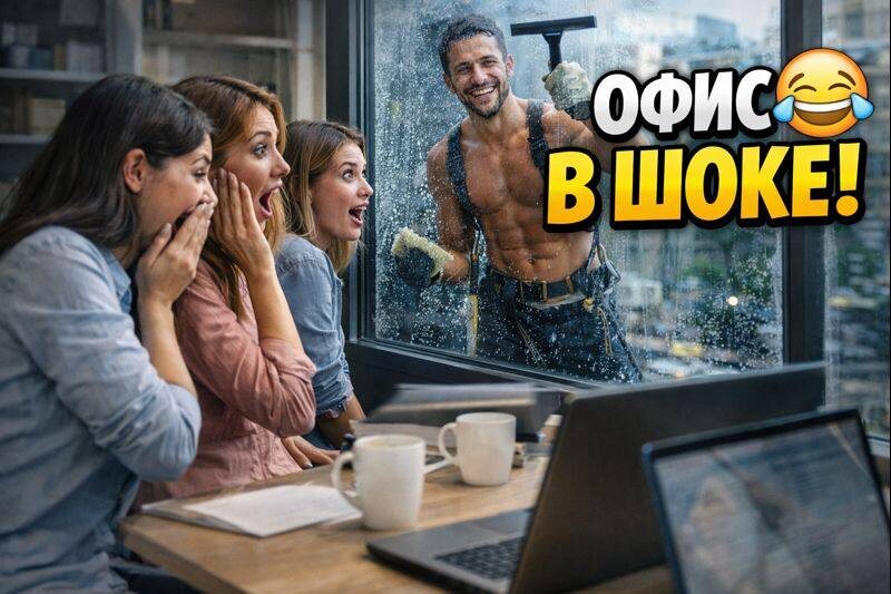 Что он делает за окном?! 😳 Девушки в офисе не верят глазам | Голые и смешные