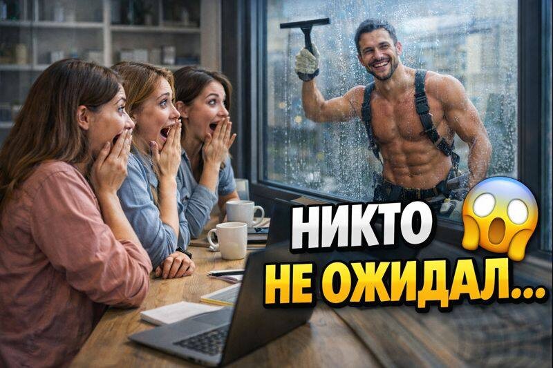 Что он делает за окном?! 😳 Девушки в офисе не верят глазам | Голые и смешные