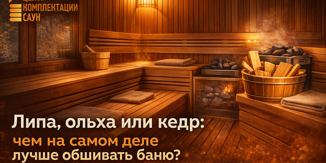 Липа, ольха или кедр: чем на самом деле лучше обшивать баню? Экспертный взгляд "Мегасаун"
