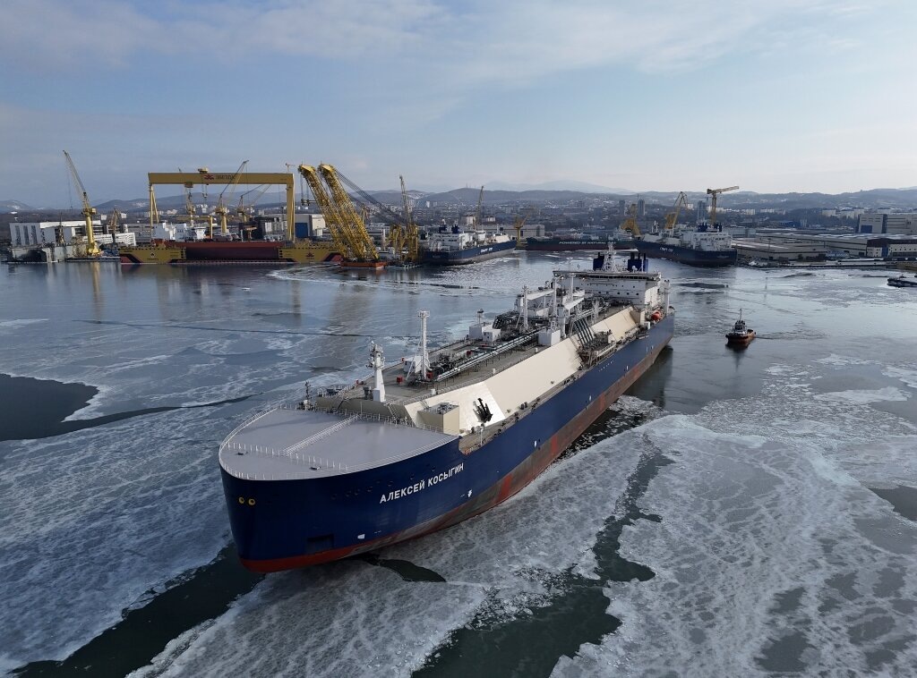 «Алексей Косыгин» представляет собой новое поколение арктического грузового флота. Источник фото: ПАО Совкомфлот.