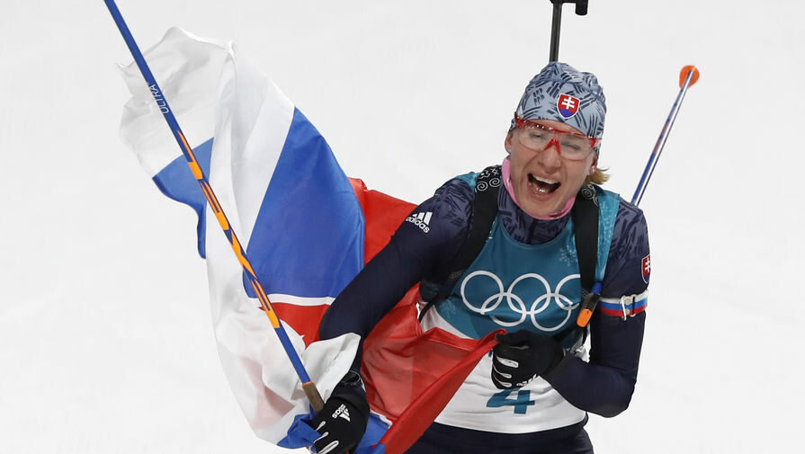 Победительница олимпийского масс-старта в биатлоне Анастасия Кузьмина / Reuters   📷