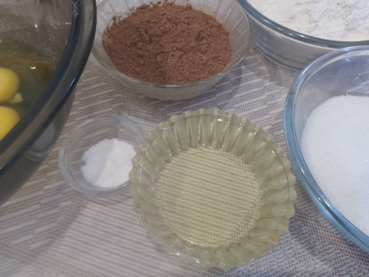 Ингредиенты для приготовления бисквитного теста