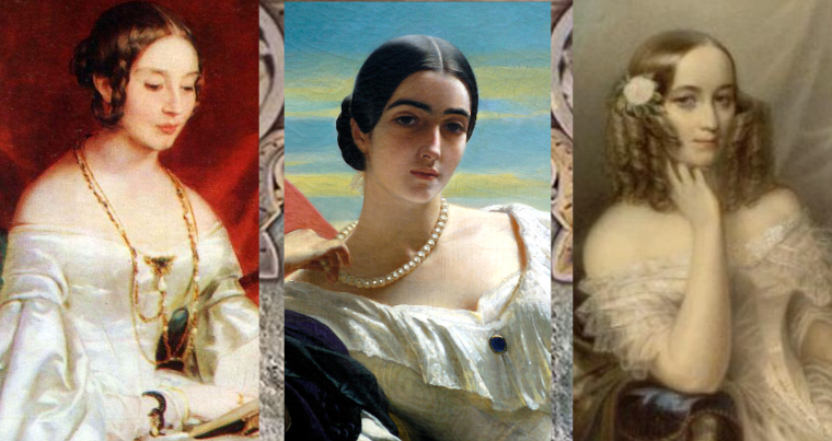 Княжны Барятинские: Ольга, Леонилла, Мария