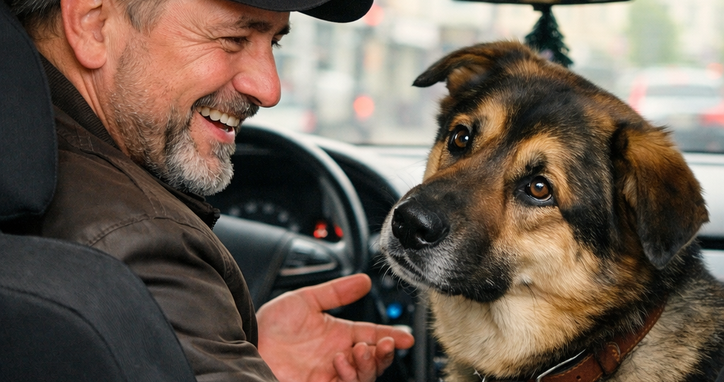 Таксист бурчал, что “не любит животных”. Через полчаса он уже советовался с моим псом