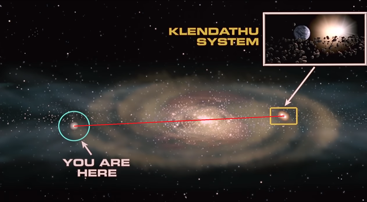 Конечно же, мы верим в то, что "жуки" запустили астероид, и он летел через всю Галактику по инерции...