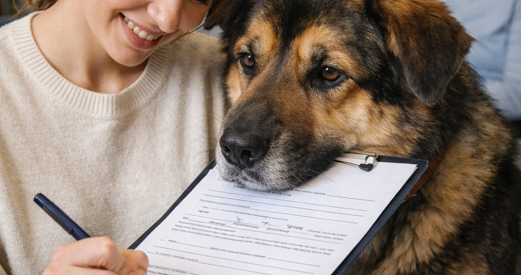 Мы позвали няню для ребёнка. Ребёнок спал, а собака устроила собеседование няне