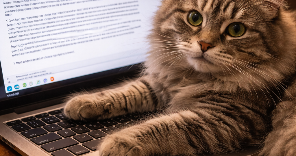 Кот уволил меня с удалёнки: один раз лёг на клавиатуру — и отправил начальнику не то