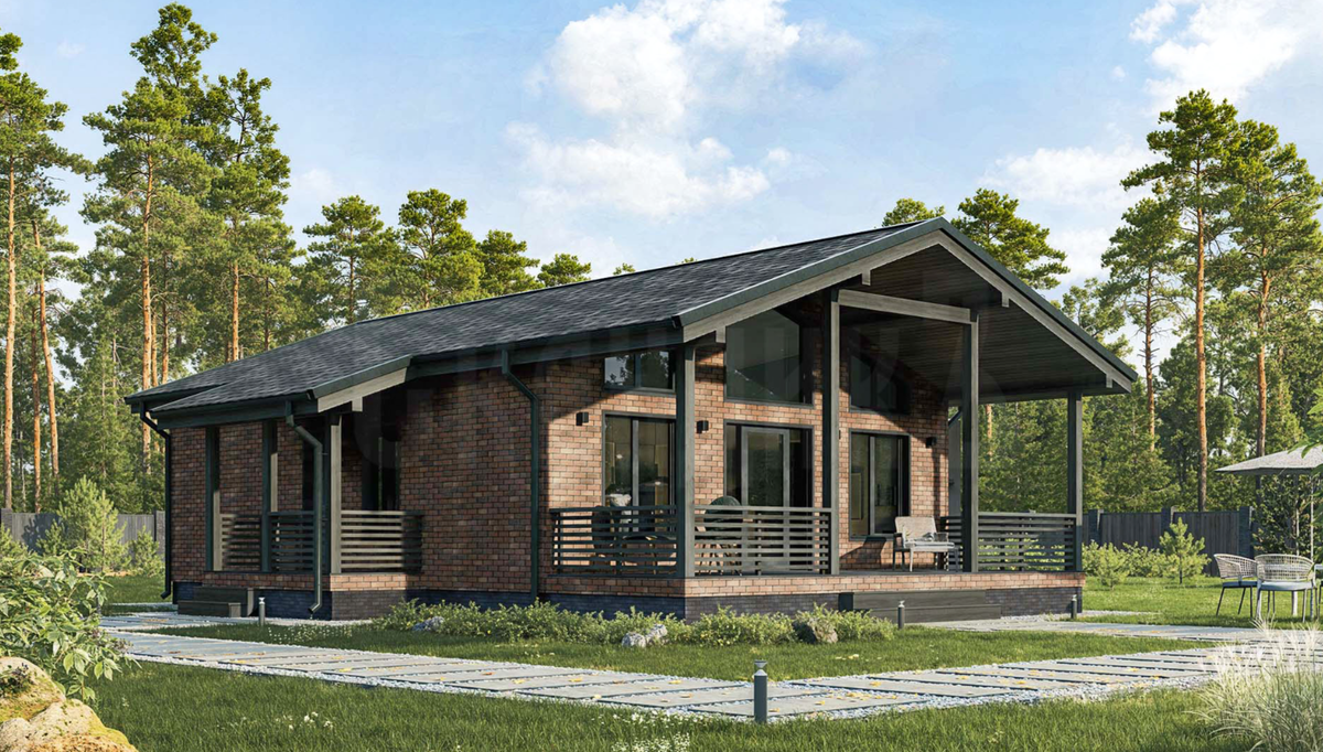 Каркасный дом «MODERN 92» от СК Скандикъ: https://lesstroy.net/user/18927/project/84914/