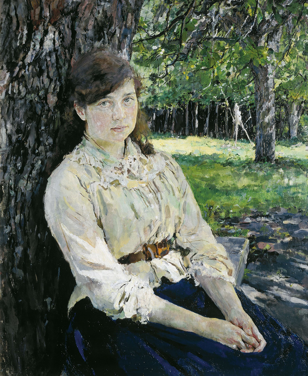 Девушка, освещенная солнцем