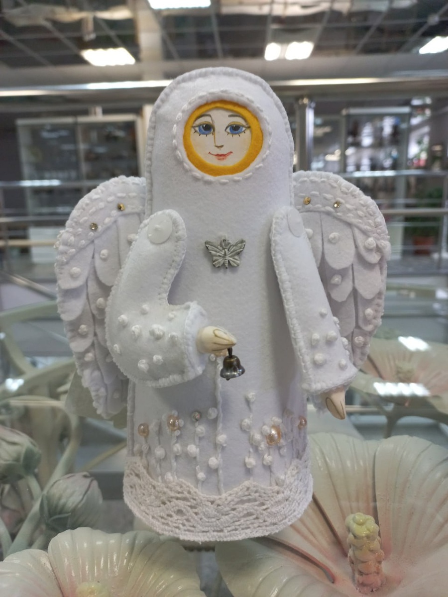 Ангел фетр - вышивка