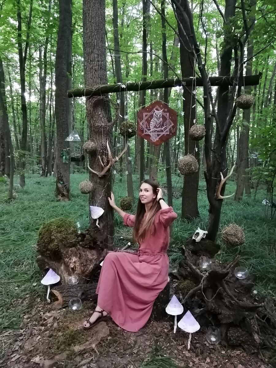 Это я на лесном фестивале...