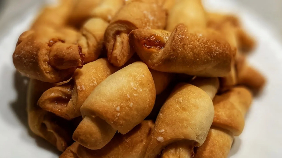 Творожные рогалики к чаю