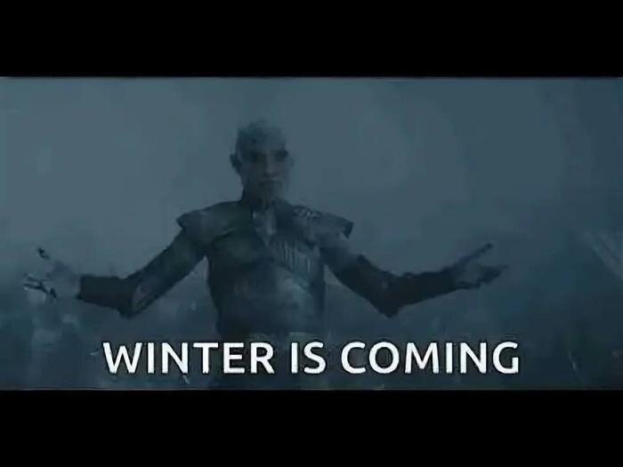 К своему посланию Медведев прикрепил фотографию персонажа Короля Ночи с подписью: «Зима близко». Фото © Х / Dmitry Medvedev