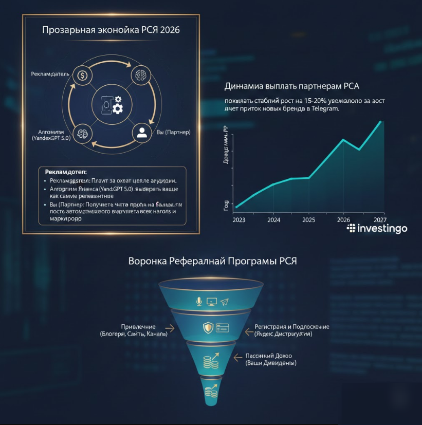 Как устроена экономика Рекламной сети Яндекса в 2026 году. Процесс автоматизации выплат и динамика роста доходов партнеров в Telegram и на сайтах.