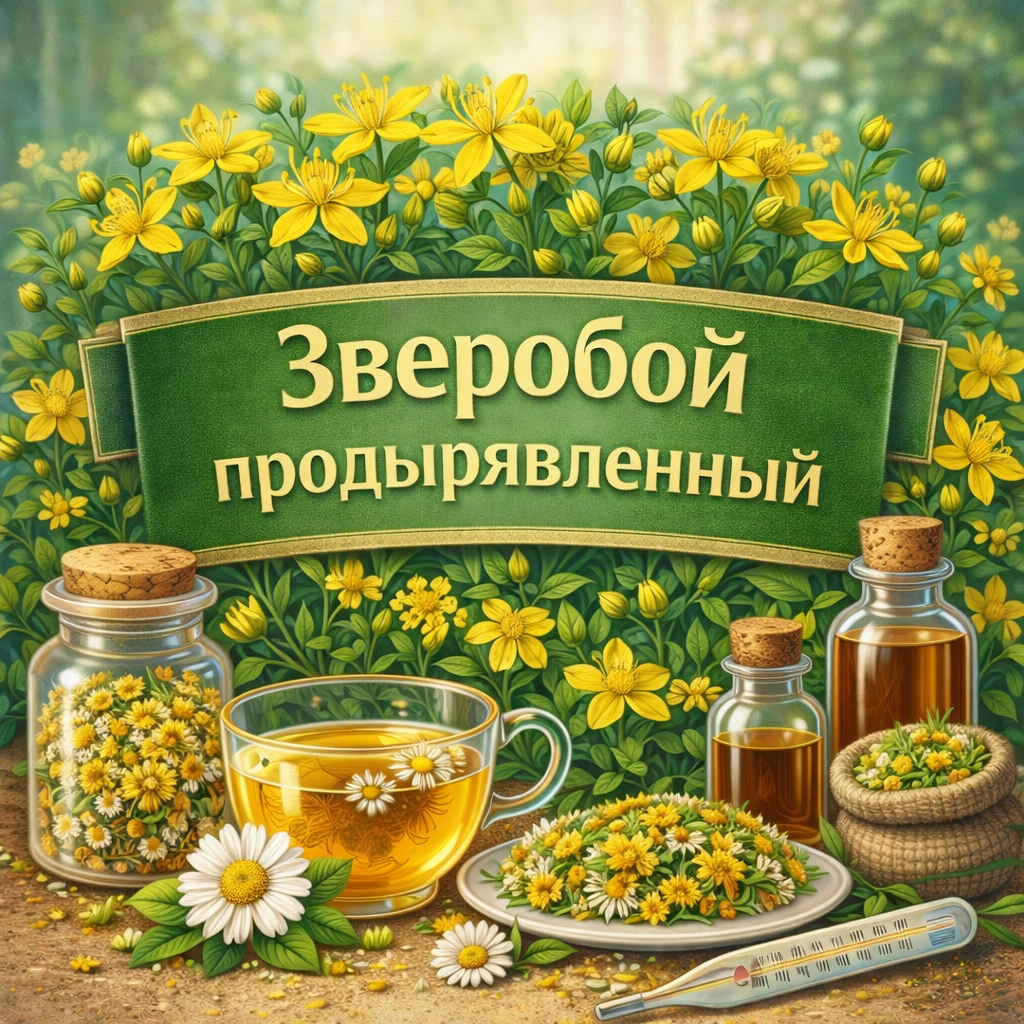 Зверобой продырявленный — одно из популярных лекарственных растений, которое используется в народной практике и фитотерапии.