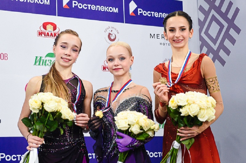     Алиса Двоеглазова, Елена Костылева, София Дзепка. Архивное фото. Саранск-2025. Ист. — fsrussia.ru Фотография взята из открытых источников.
