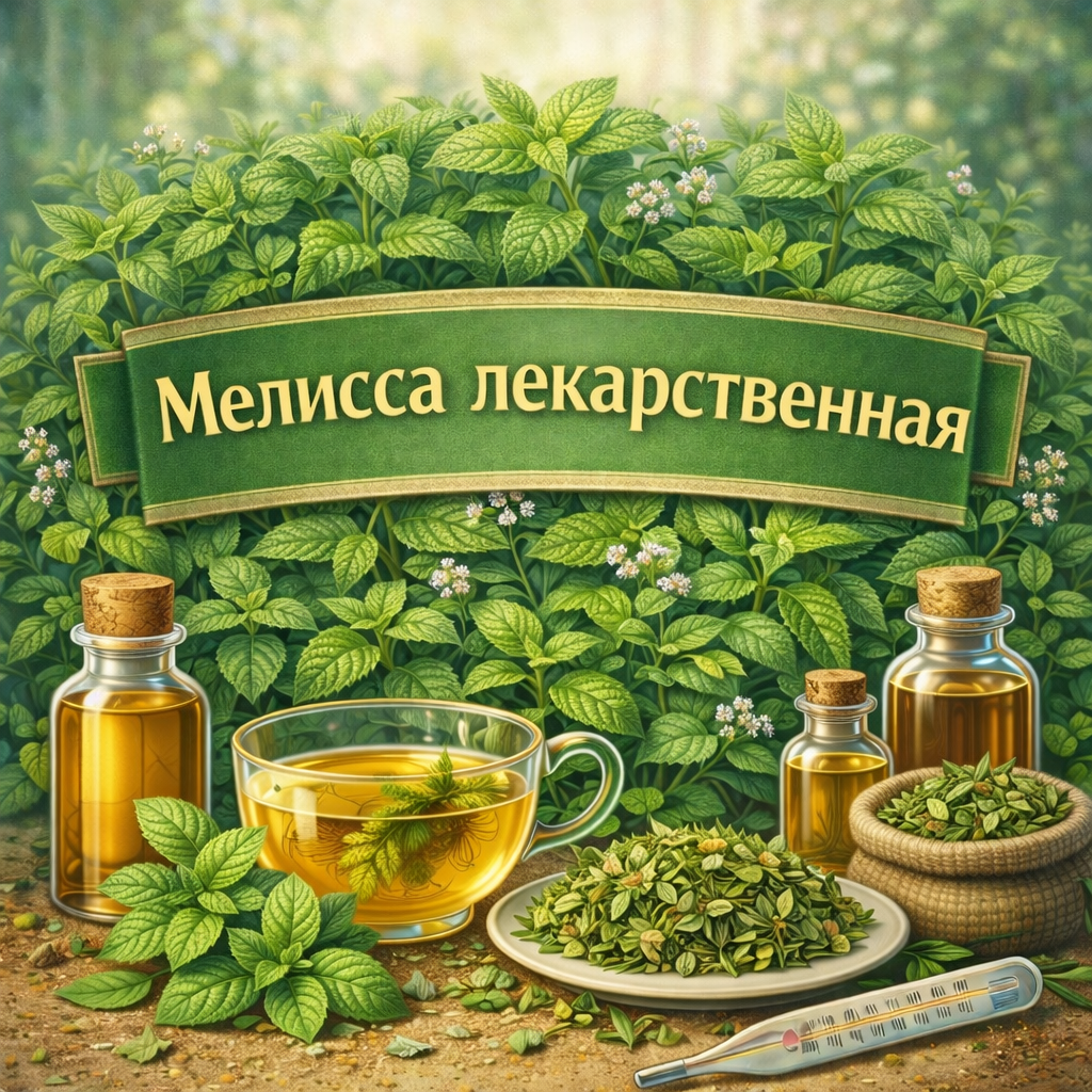 Мелисса лекарственная — ароматное лекарственное растение, используемое в народной практике и фитотерапии.