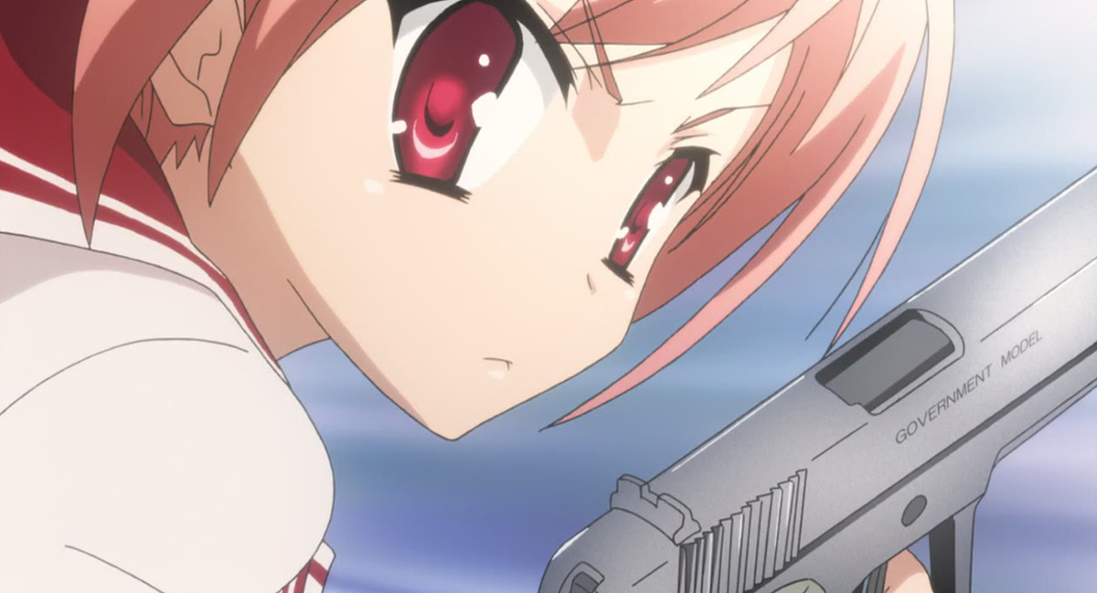 Элитный агент Ария. Кадр из аниме «Ария — алая пуля» (Hidan no Aria / 緋弾のアリア) © J.C.Staff, 2011