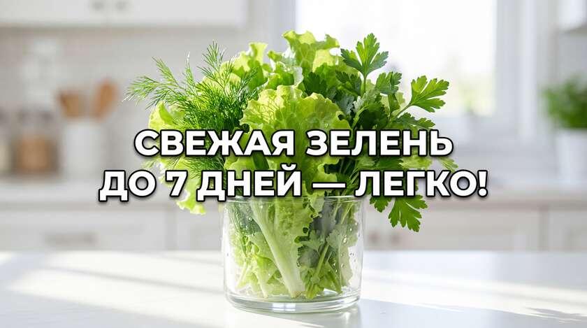 Способы хранения зелени