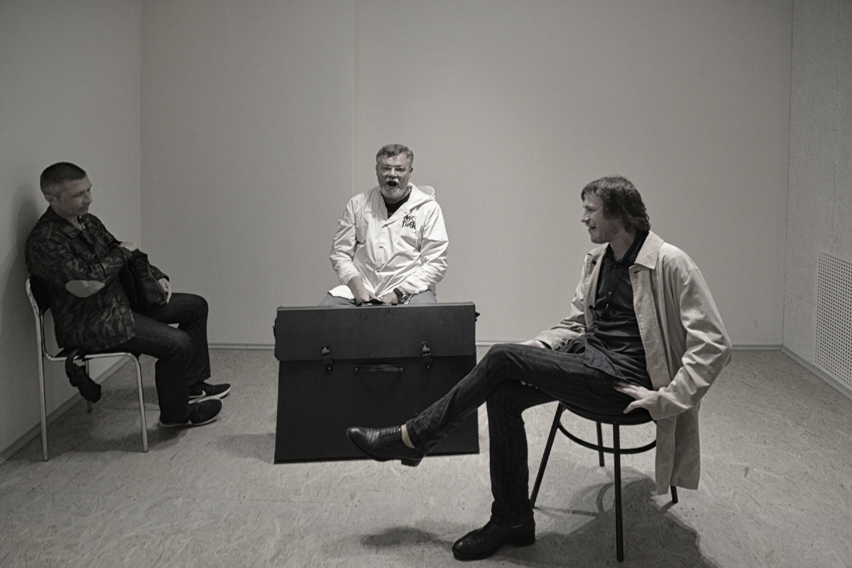 Алексей Дроздецкий, Сергей Сёмкин и Андрей Помулев.  Фотография Александра Новикова. 2019