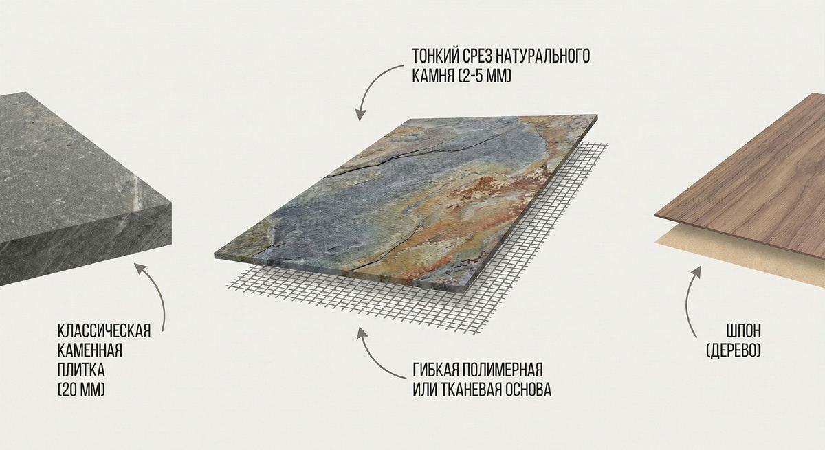 Схема сравнения материалов
