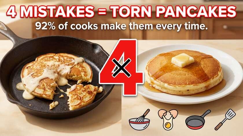 4 ошибки (причины) их  исправления для блинов