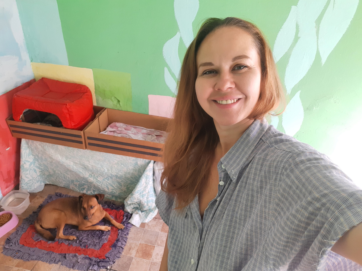 Я и наша Лили.