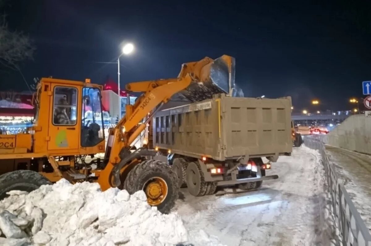    Во Владивостоке 169 спецмашин вышли чистить дороги от идущего снега