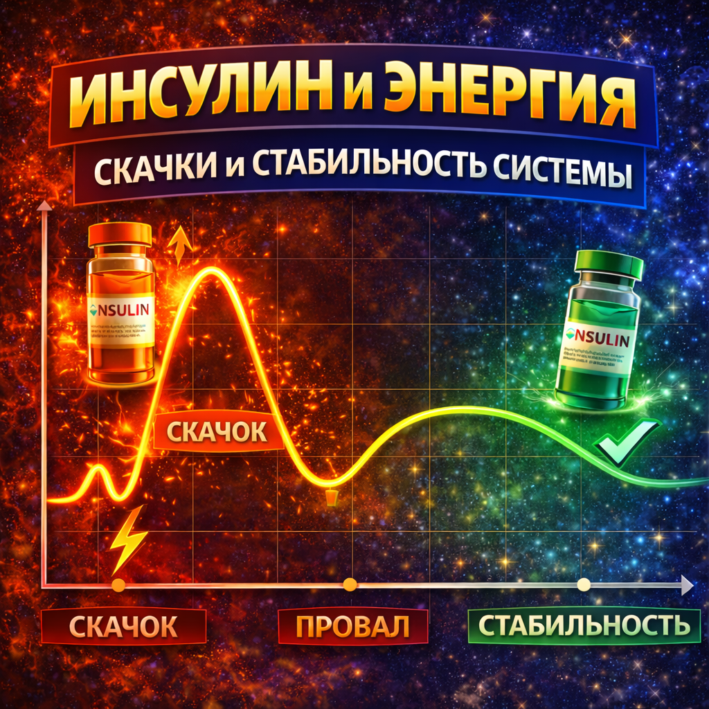Инсулин и энергия - скачки и стабильность системы