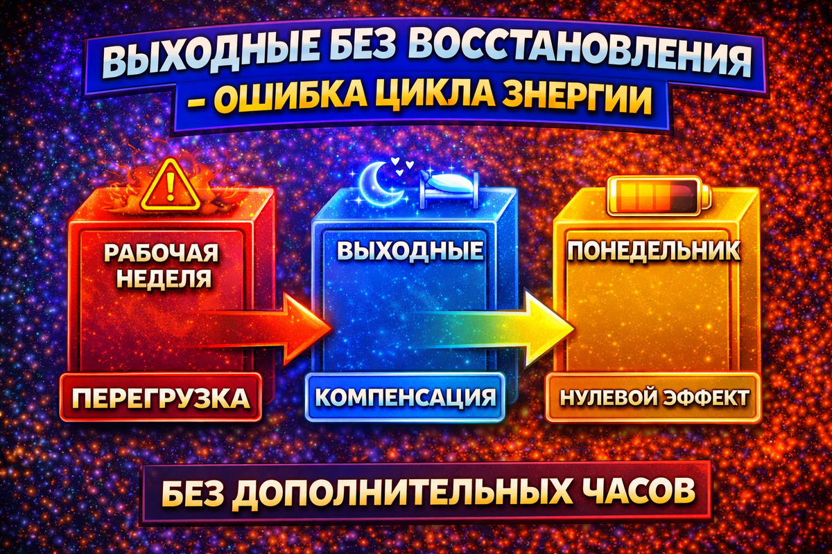 Ошибки цикла энергии выходных