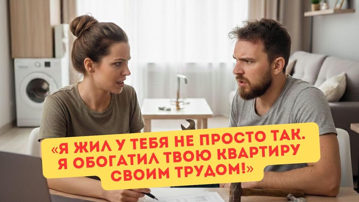 Квартира моя - еда моя - ремонт его. Здесь точно всё сходится?