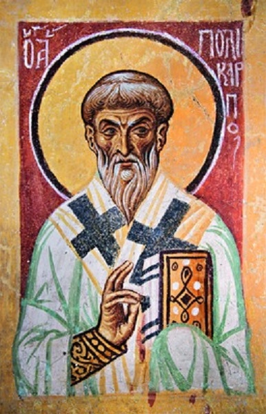 Священномученик Поликарп Смирнский. 12 в. Храм святого Пантелеимона. Нерези. Скопье.