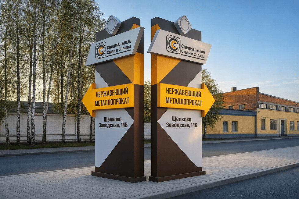 Навигационные стелы / въездные стелы / рекламно-информационные стелы / отдельно стоящие рекламные конструкции.
