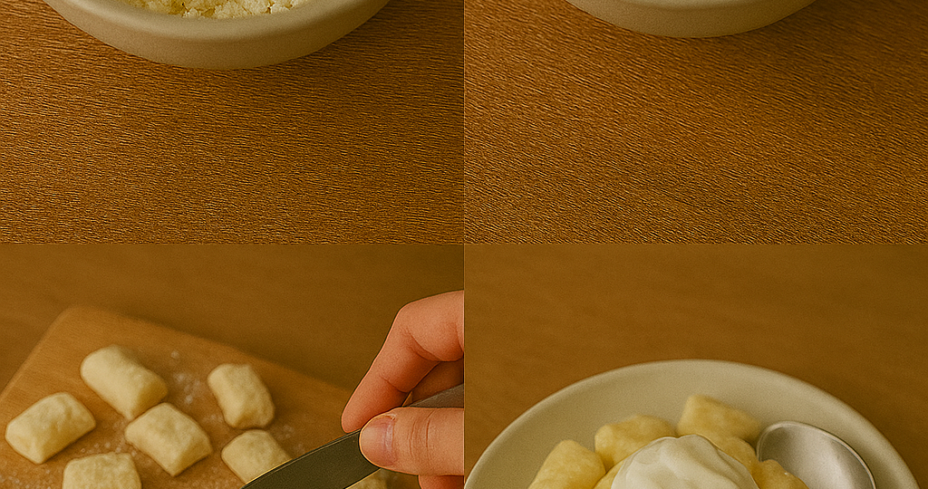 Ленивые вареники с творогом.