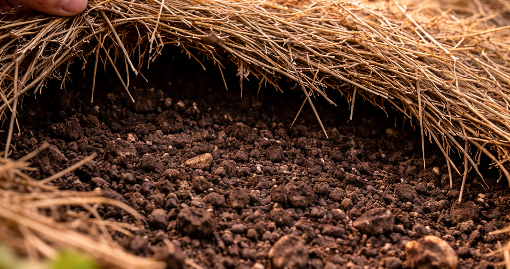 Почему почва под мульчей дольше остаётся живой