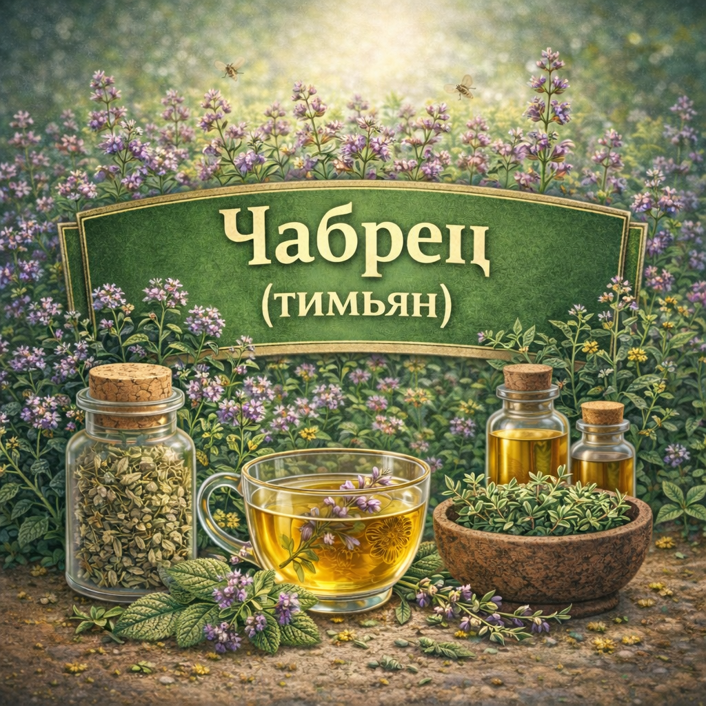 Чабрец (тимьян) — лекарственное растение, используемое в народной практике и фитотерапии.