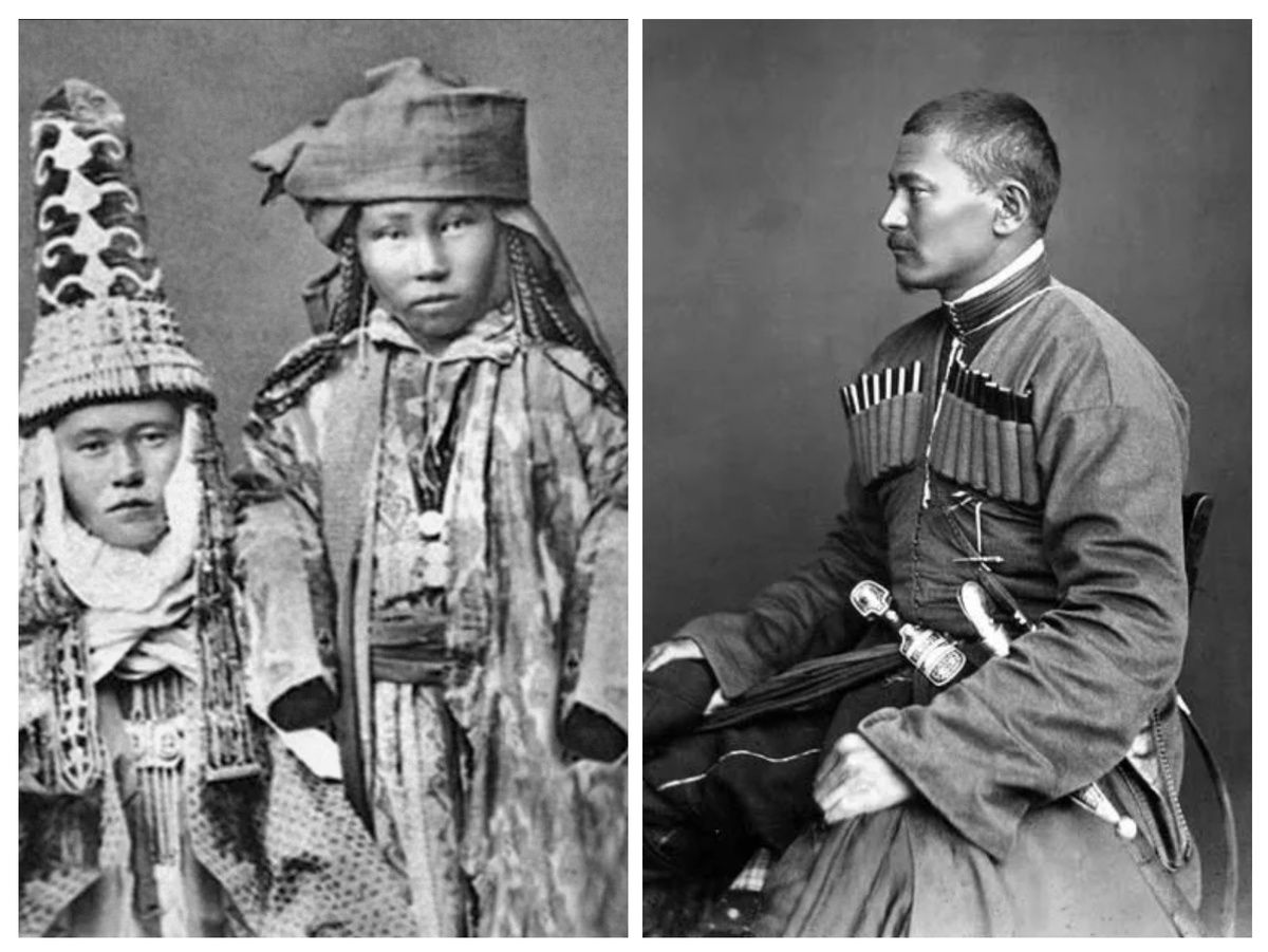 Ногайские Тмтары и Ногайские Татарки, коллаж автора. 