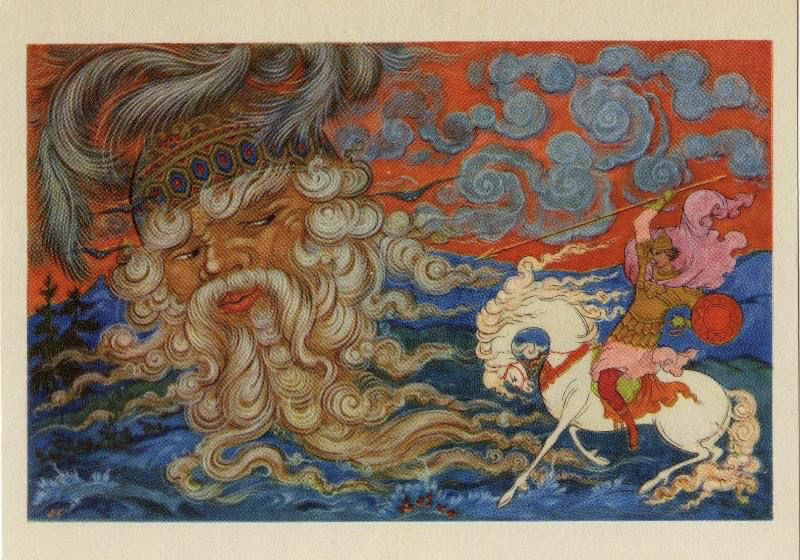 Иллюстрация к поэме А.С.Пушкина «Руслан и Людмила» работы А.Котухина
