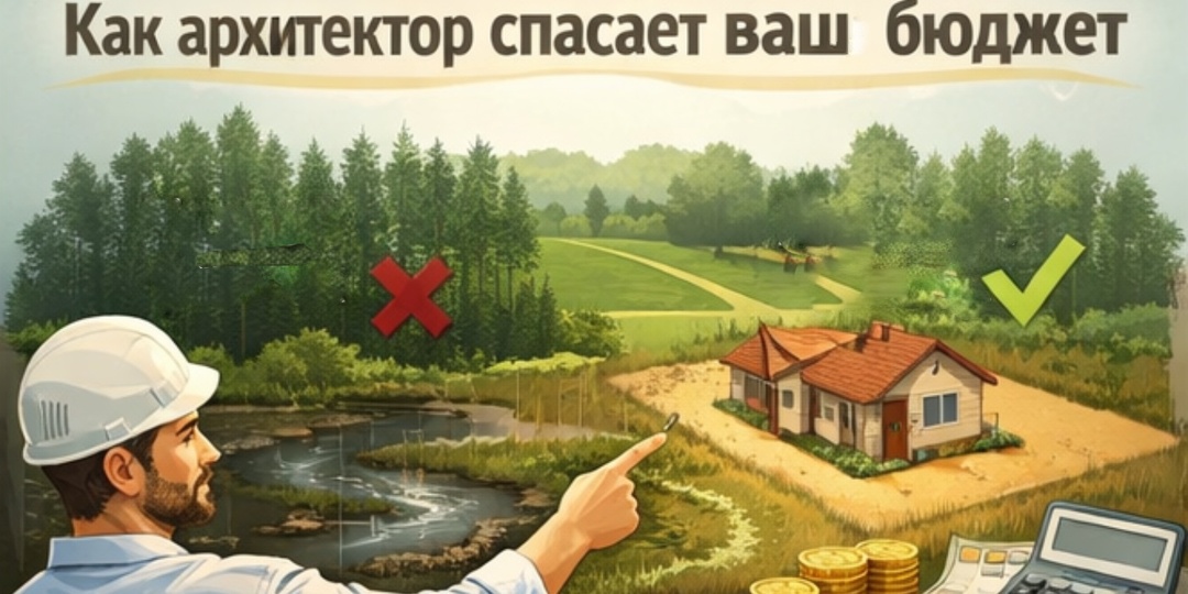 Участок и проект дома: как архитектор может спасти бюджет на строительство