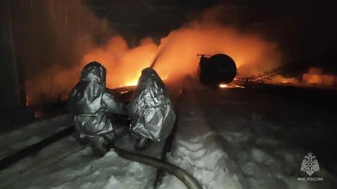    Тушение горящего поезда в Тамбовской области   ГУ МЧС России по Тамбовской области