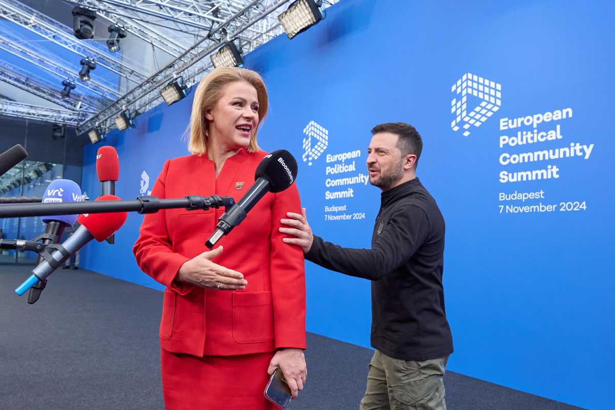 Премьер-министр Латвии Эвика Силиня и Владимир Зеленский © Valsts kanceleja