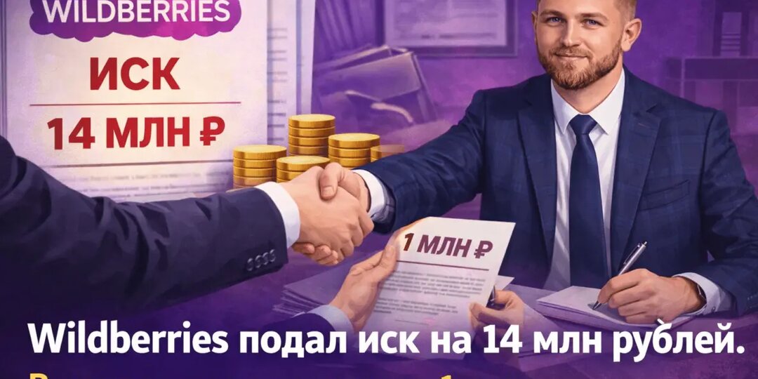 Wildberries подал иск на 14 млн рублей. В итоге договорились на 1 млн