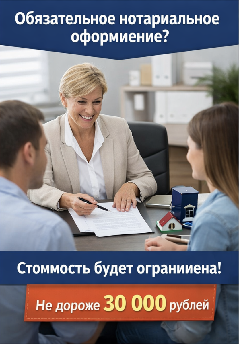 Обязательное нотариальное заявление