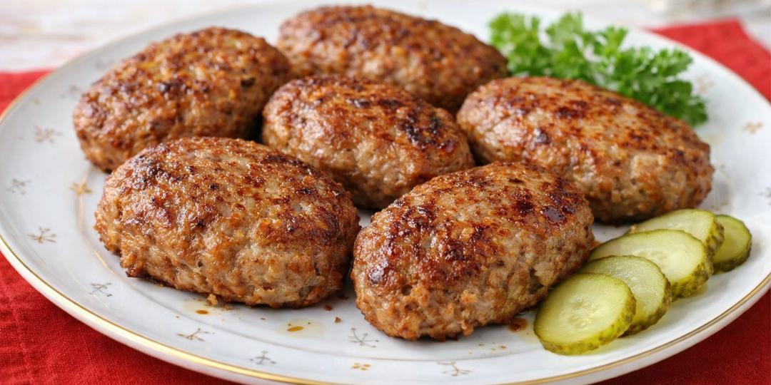 Решила добавить в фарш для котлет один простой ингредиент. Сочные и пикантные в духовке без масла и брызг